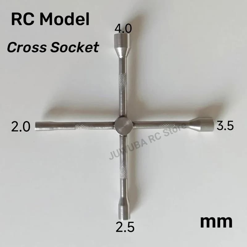 Rc Presa a croce in acciaio inossidabile realizzato per 1/14 Tamiya trattore telecomandato Rc camion parti di rimorchio veicolo da costruzione fai da te Hobb