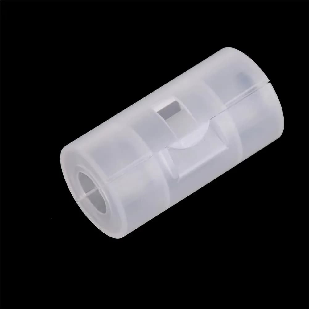 4pcs/set AA to C Size Cell Battery Converter Adaptor Holder Case Switcher Portable Translucent Battery Conversion Cartridge