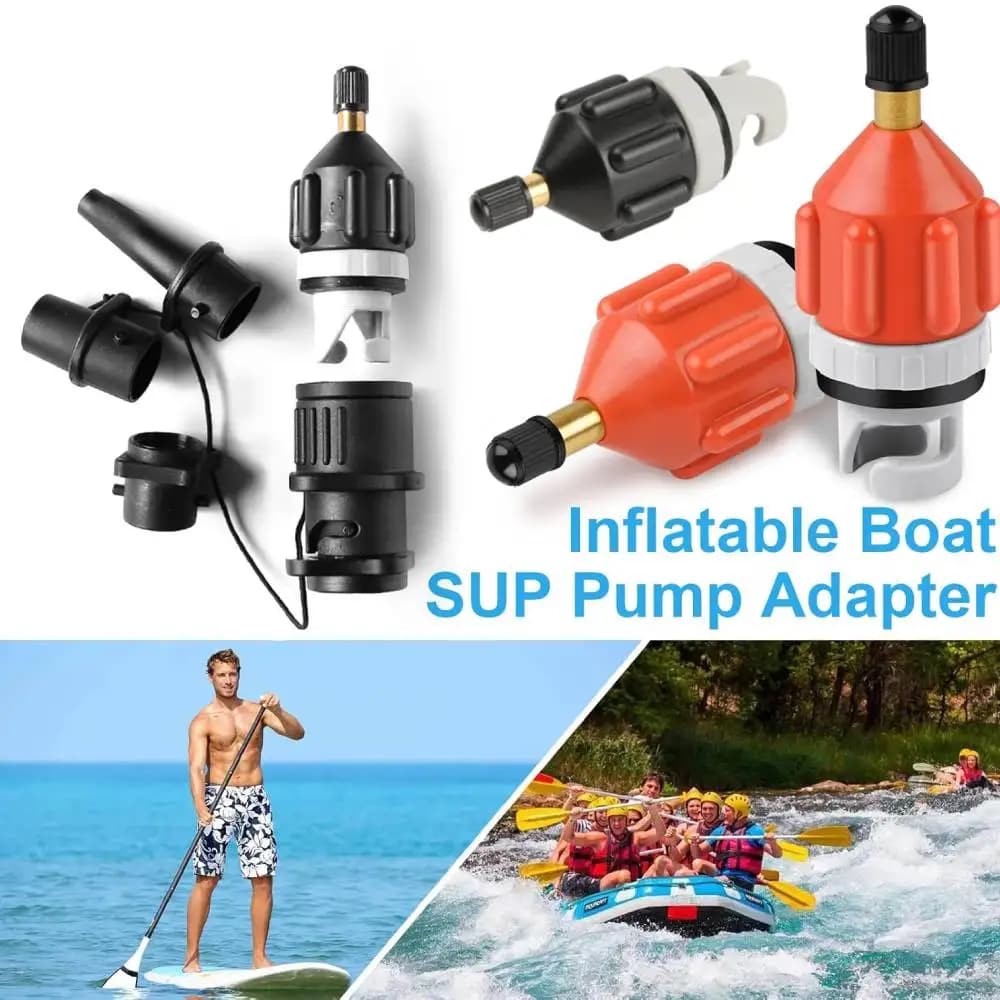 Surf Paddle Board Air Valve Adapter Surfboard Canoes Kayak Inflatable Rowing Boat Air Valve Pump Converter