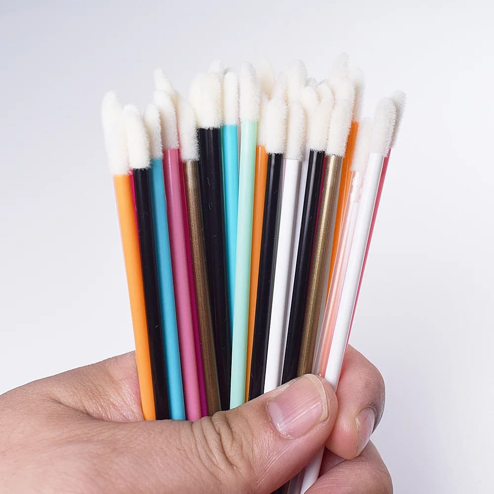 50 pcs brush for disposable lips brushes for makeup eyelash extension eyelashes applicator mascara sticks for lipstick set makeup tools