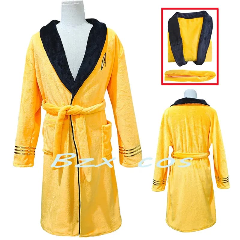 Spessa Flanella Accappatoio Giallo Accappatoio Cosplay Star Vestaglia Jedi Empire Uomo Accappatoio Accappatoi Homewears Costume