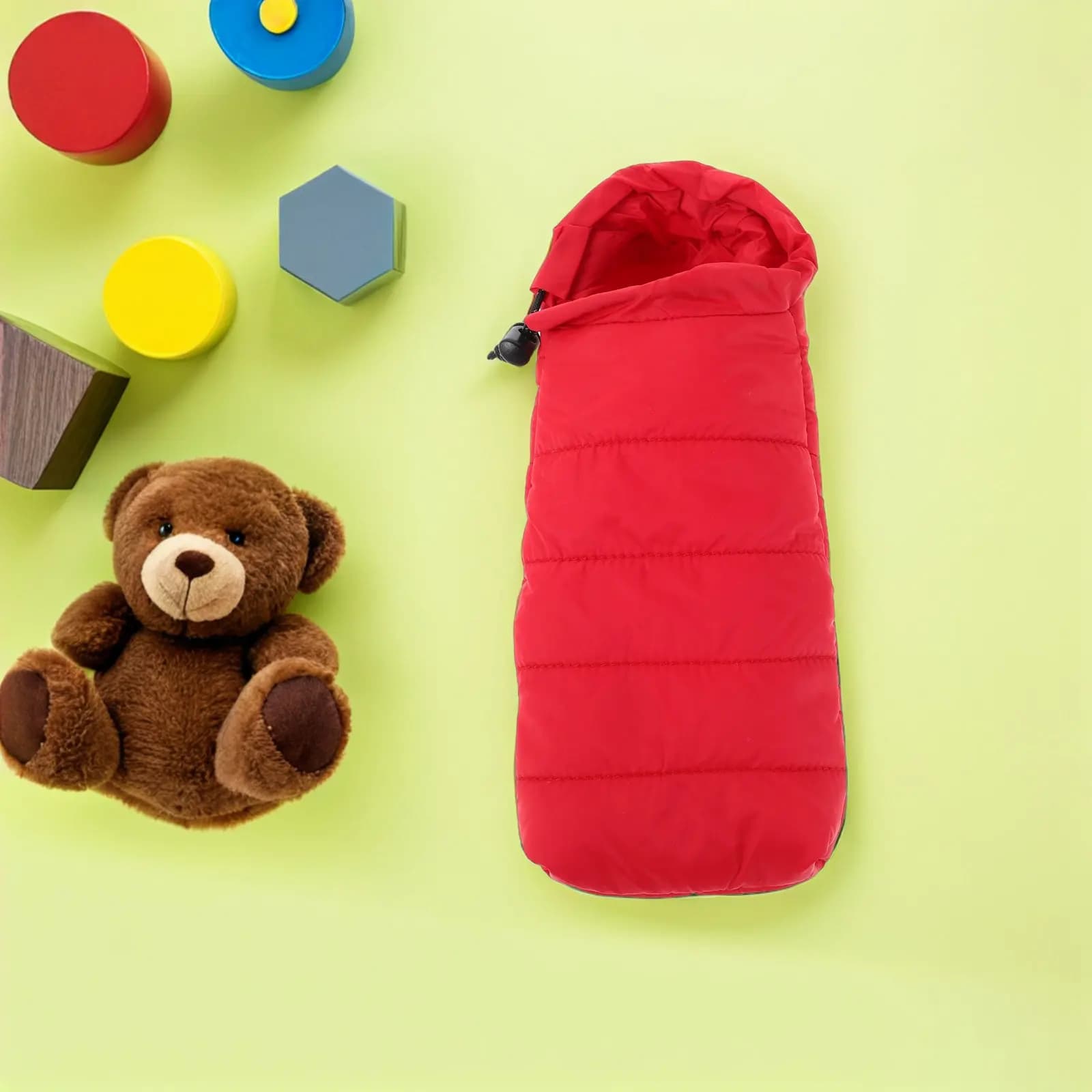 Camping set with miniature sleeping bag for doll houses, realistic accessories for outdoor scenes, portable design with suspension belt, for fine motion