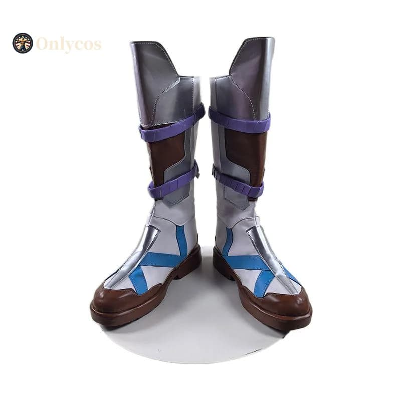 Shimada Hanzo Gioco Cosplay Overwatch Stivali Gioco di ruolo Fantasy Calzature Costumi per feste di Halloween Accesso Onlycos