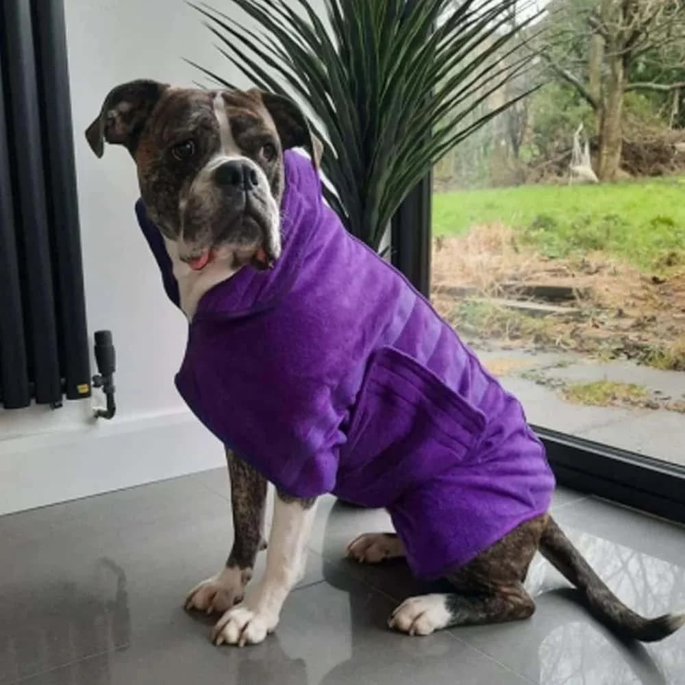 Coral fleece bathrobe for dogs, quick drying towel, pet accessories, comfortable dog cleaning cloth