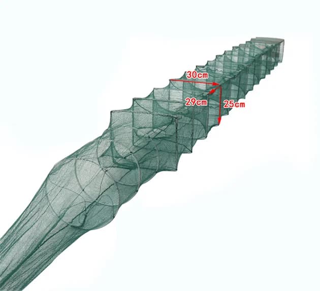 Factory Supply Thickened Nylon Heald Wire Mesh Long Aquaculture Trap Crawfish Lobster Crab Fishing Pot Nets for Shrimp Farming