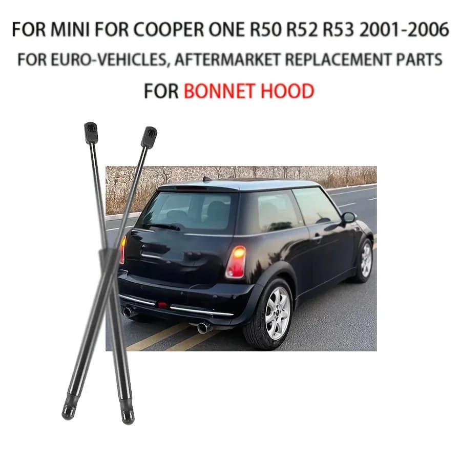 2pcs Bonnet Hood Gas Struts for Mini Cooper One R50 R52 R53 2001-2006 51327064485