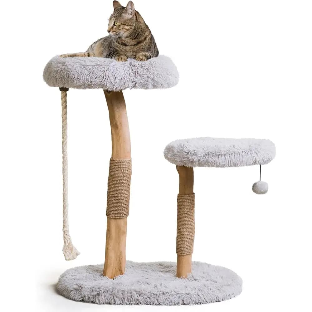 Mau Liestyle Gray Rizzo Cat Tree, 32" H, 27 LBS, Grey/Gray
