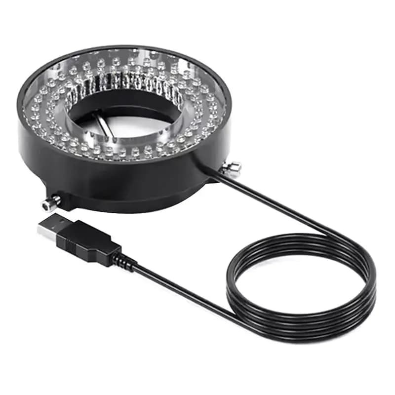 Mechanic Microscope LED Ring Light Illuminator Lamp 64 Pcs Adjustable LED USB Illuminator For PCB Soldering Repair
