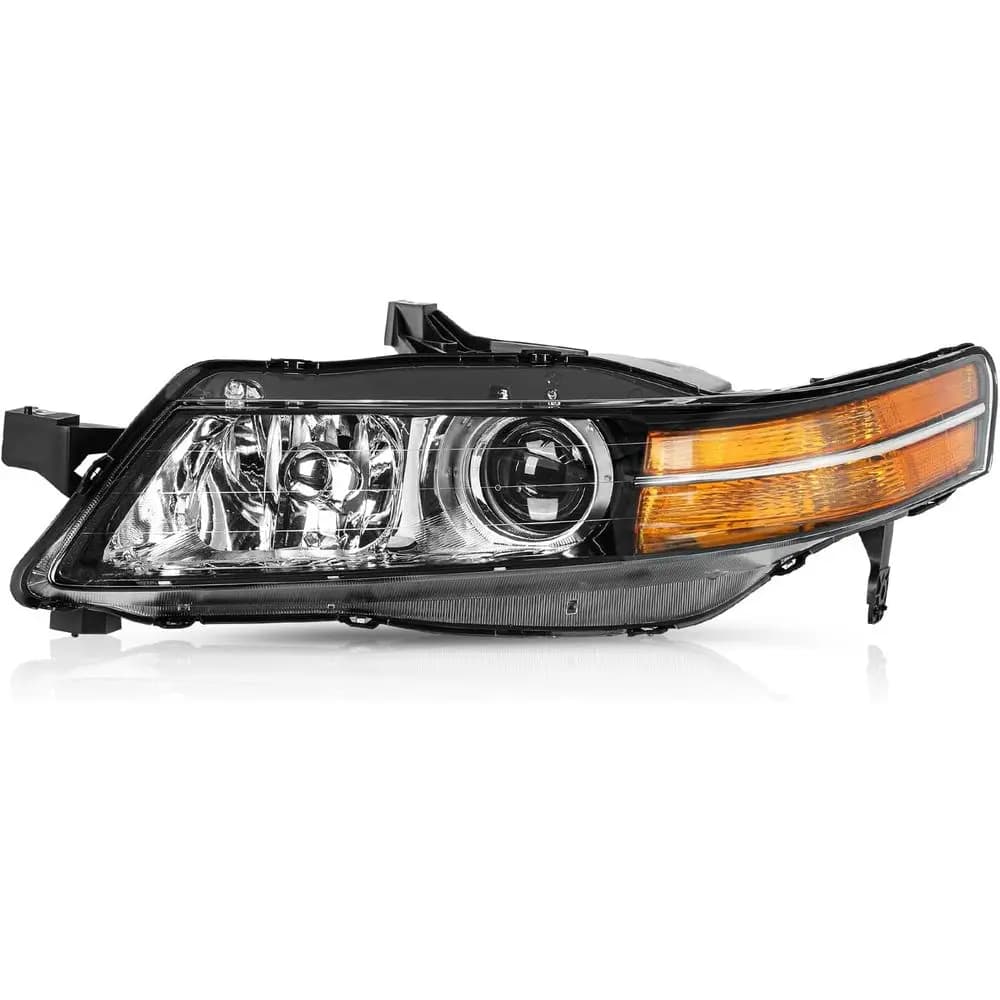 Gruppo Fari Anteriori Stile OE Compatibile con Acura TL Base 2004-2008, Fari Xenon HID 33101SEPA02 33151SEPA02 AC2519109 AC2518109 (Le