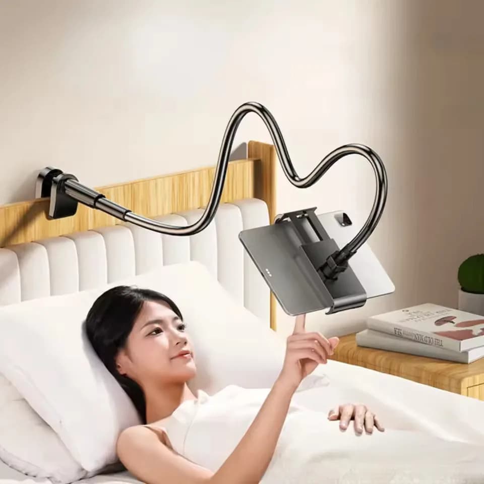 Comodino pigro Desktop Live pieghevole 70 cm telefono cellulare tablet supporto per clip poggiatesta per iPad Samsung schede accessori Xiaomi