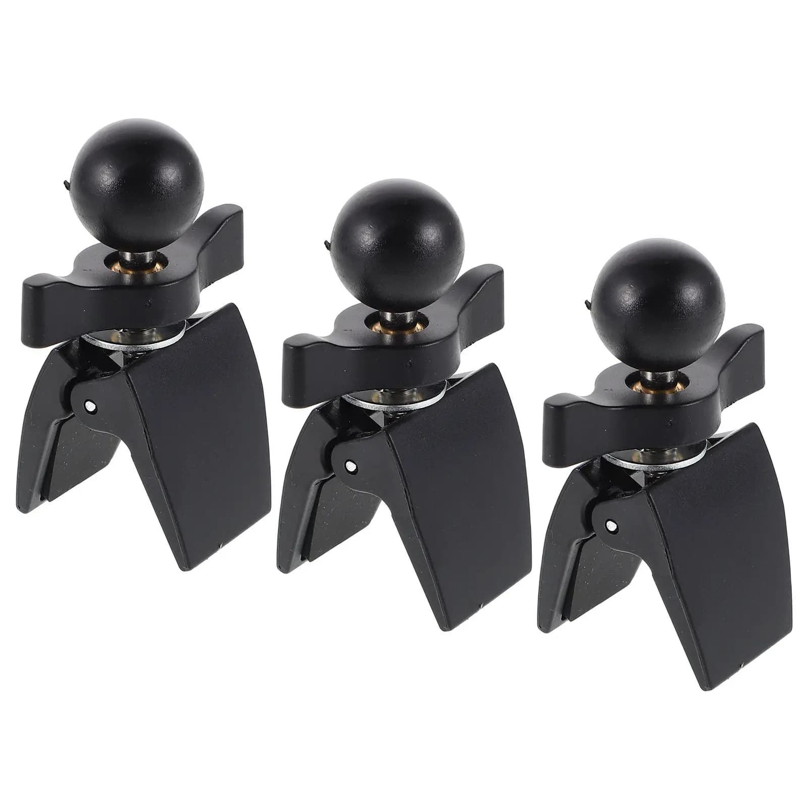 3Pcs Universal Car Vent Phone Mount 17Mm Ball Head Clip Compatible Truck Suv Air Vent Holder GPS Wireless Charger Stand