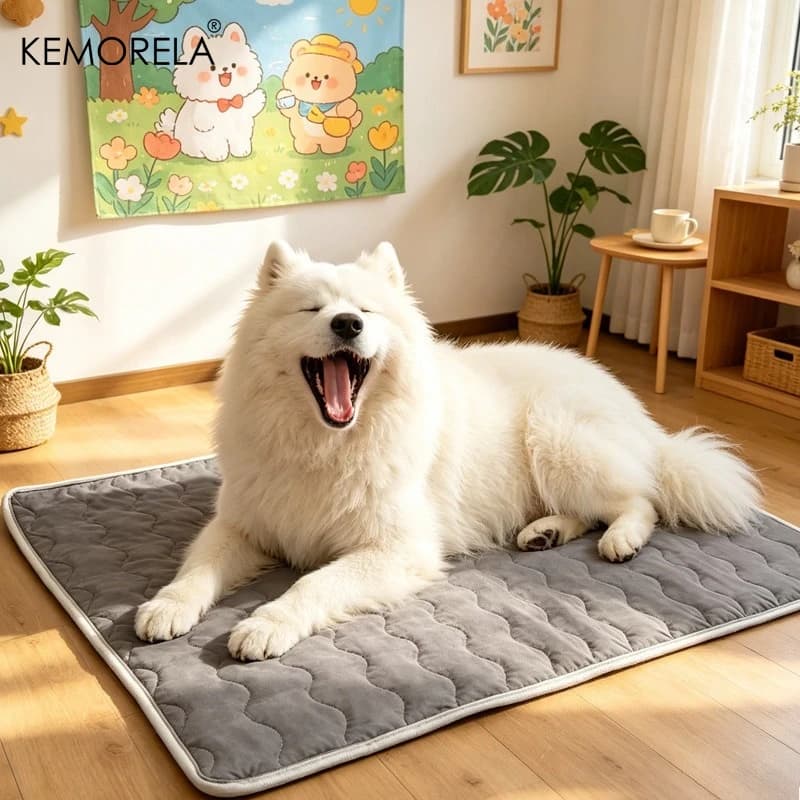 KEMORELA Tappetino rinfrescante per cani, lavabile, riutilizzabile, durevole, facile da pulire, adatto a tutte le stagioni, per cani, gatti, forniture estive per animali domestici