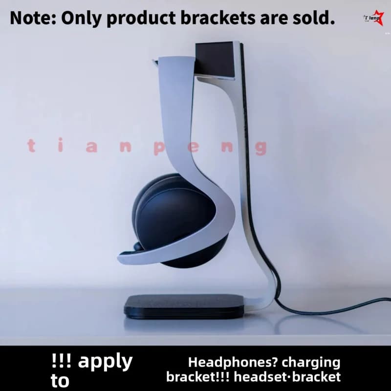 WYORESY For PS5 Pulse Elite Headset Charging Stand Anti-Slip Desktop Gaming Headphone Storage Holder Game Desk Organizer Accesso