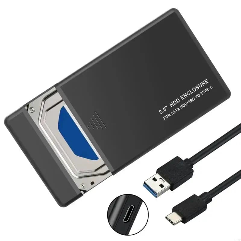 1pc scatola per disco rigido da 2,5 pollici custodia esterna USB3.0/USB2.0/tipo C custodia HDD per supporto HDD esterno Linux OS
