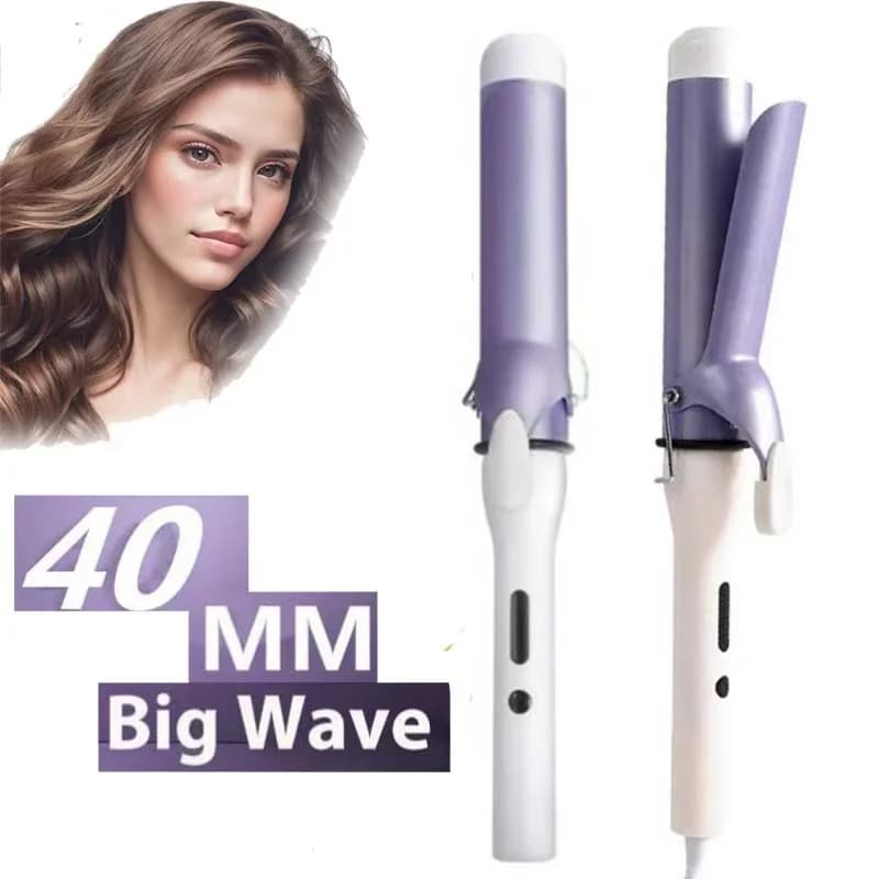 Hair Curling Iron Electric Ceramic Large Wave Curler Professional Curly Bangs Inside Button Curler Iron Styling Tool