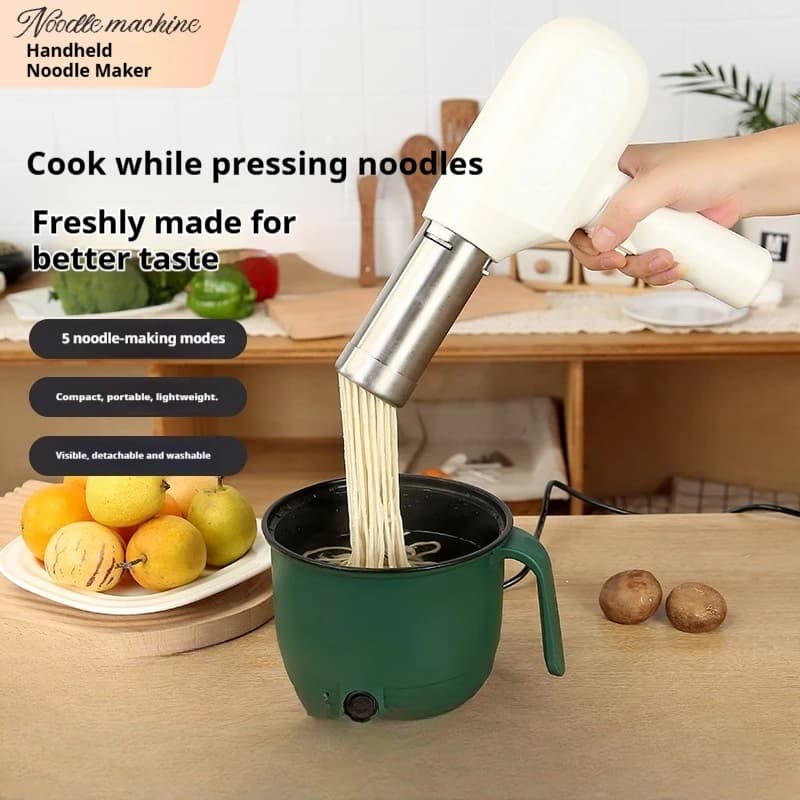 Macchina per noodle elettrica portatile senza fili per uso domestico, pressa per pasta compatta