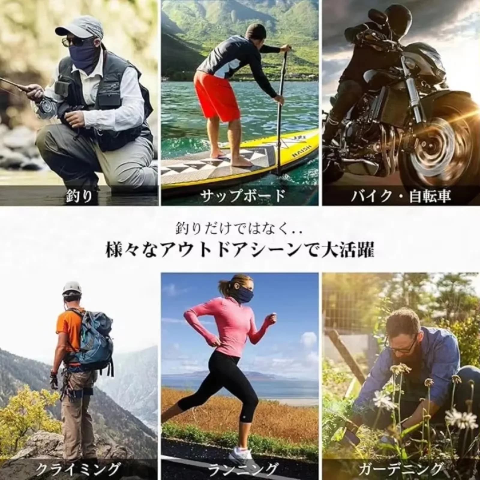 Goture UPF50+ UV Protection Cooling Face Mask Ice Silk Neck Cover Breathable Quick Dry Sun Shield for Fishing Outdoor Activities