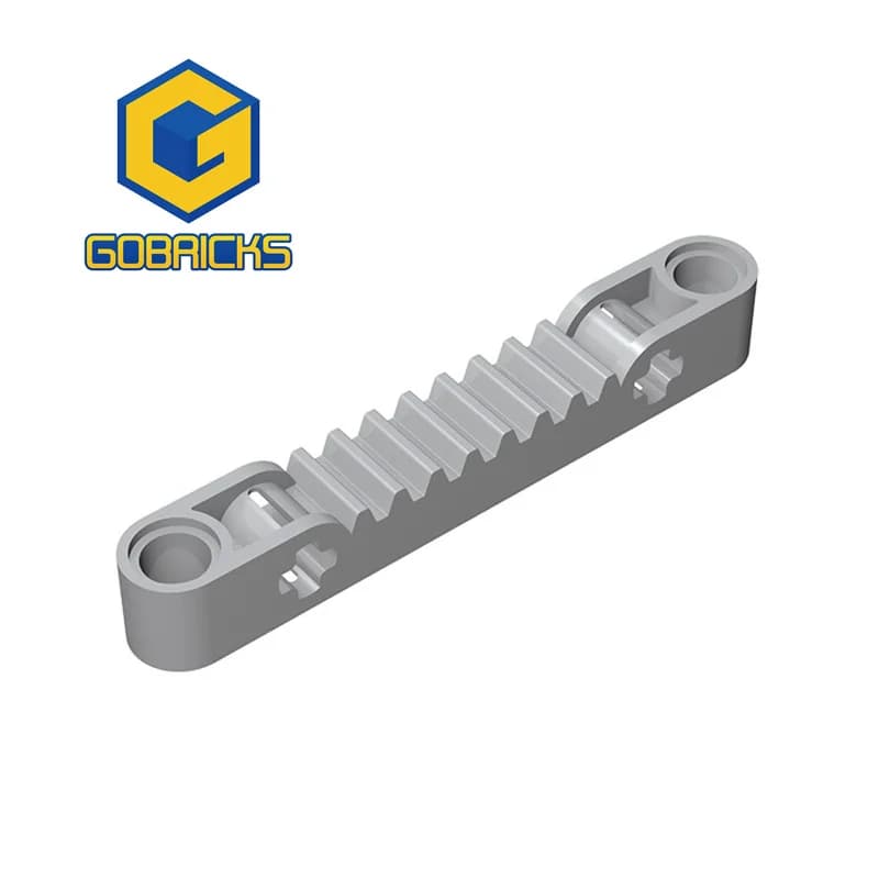 Gobricks 10PCS blocchi di costruzione fai da te 1x7 cambio bar con albero bullone foro parti compatibili assembla particelle giocattoli educativi 87761