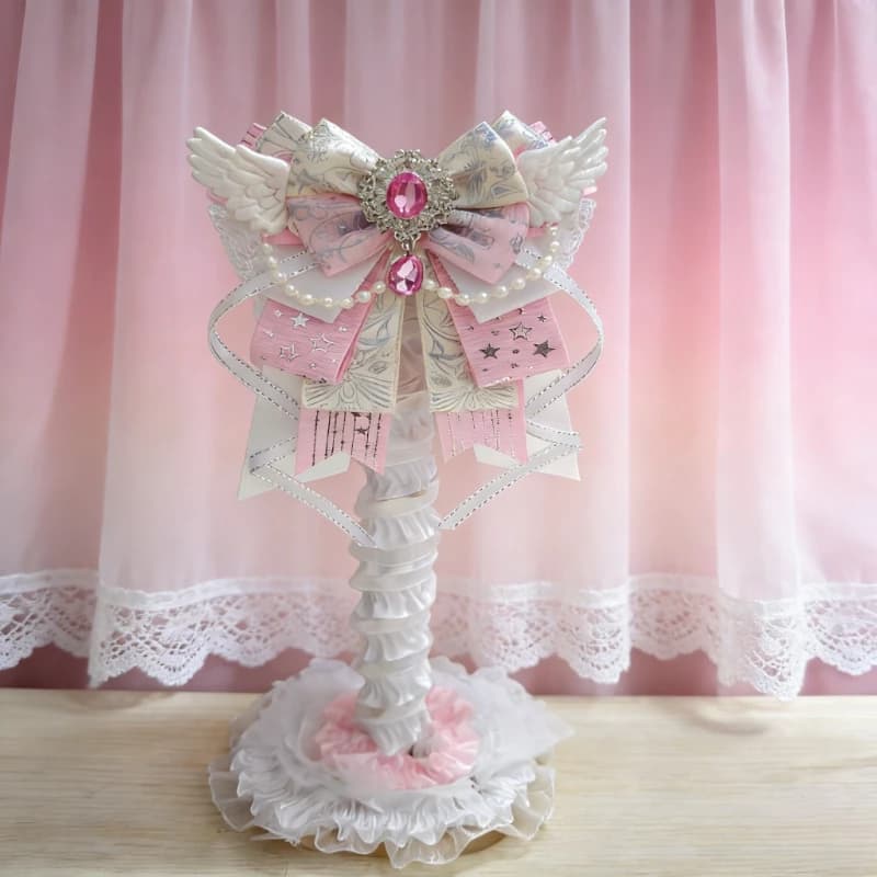 Support for Angel Shape Headphones, Pink Plush Custom Headphones, Gaming Accessories