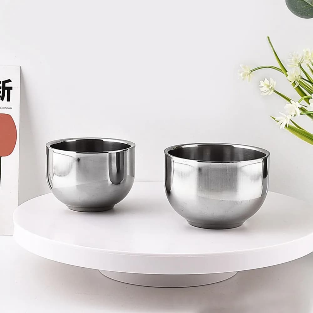 Tazza multifunzione in acciaio inossidabile da 100/150 ML, tazza da birra liscia e addensata, tazza da barba a doppio strato