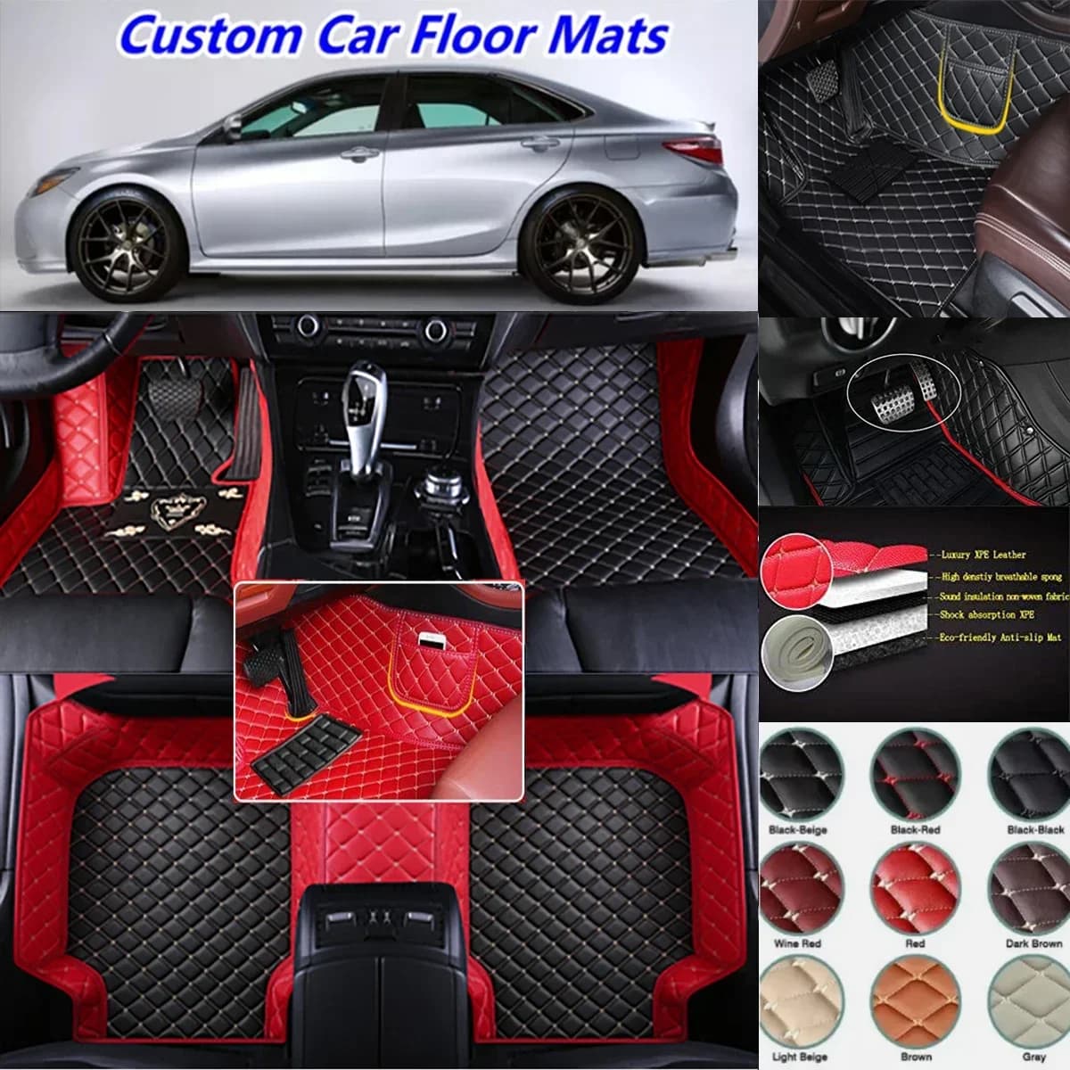 Custom Car Mats for Honda Accord 6th 7th 8th 9th 10th 11th 1997-2023 years Carpets Floor Covers Accessories