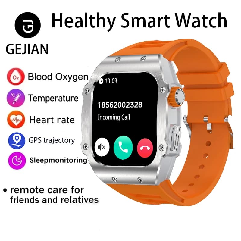Nuovo Smartwatch 2026 con Chiamate Bluetooth, Monitoraggio Frequenza Cardiaca, Ossigeno nel Sangue, Pressione Sanguigna, Sonno, IP67, GPS, Tracciamento Fitness e Sport