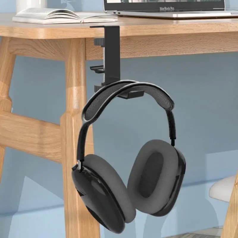 R53C Headphone Holder Headset Hanger Aluminum Alloy Stand with Soft Silicone Rubber for Storing and Showcasing Earphones