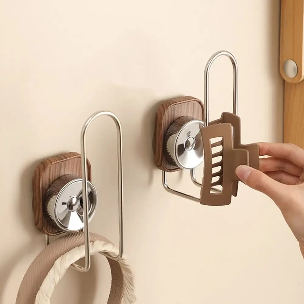 Gancio a ventosa semplice senza foratura, montaggio a parete, porta fascette per capelli senza cuciture, salvaspazio, gancio adesivo per bagno
