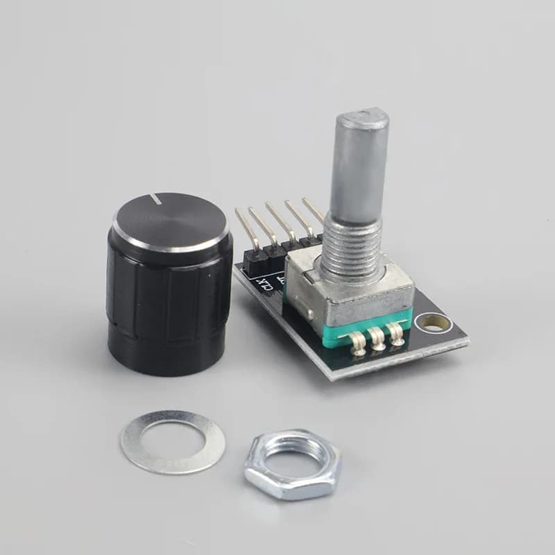 KY-040 Rotary Encoder Module with Push Button 360 Degree 20 Pulse 5V for Arduino Menu Control Volume Motor Pos