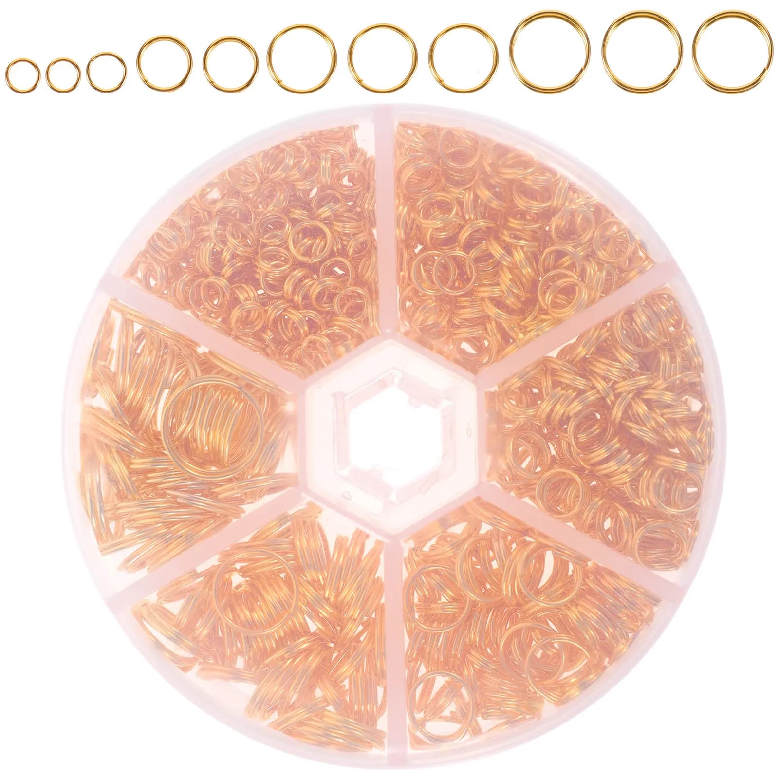 690 Pezzi Anelli di Giunzione in Ferro Premium per Creazione Gioielli, Forniture Fai da Te per Collane, Bracciali, Orecchini, Anelli di Collegamento