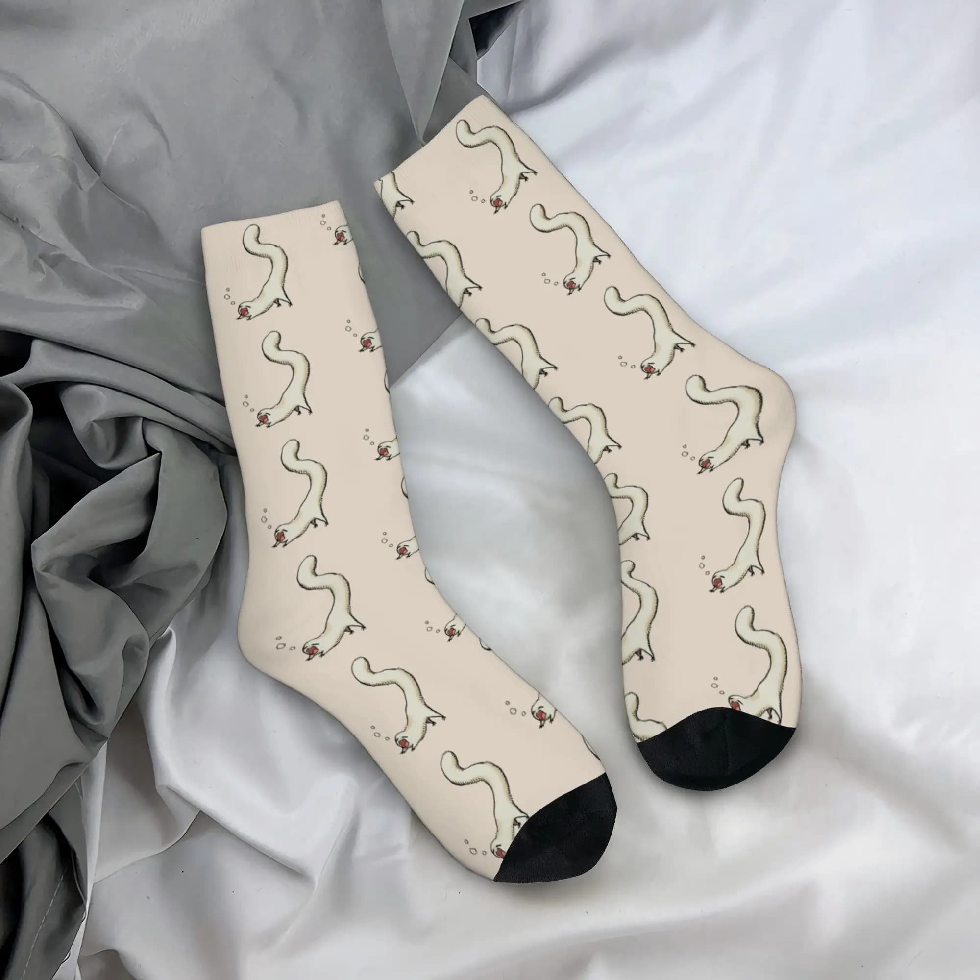 Winter Warm Colorful Men's Women's Brushbuddy Witch Hat Atelier Anime Socks Non-slip Skateboard Socks