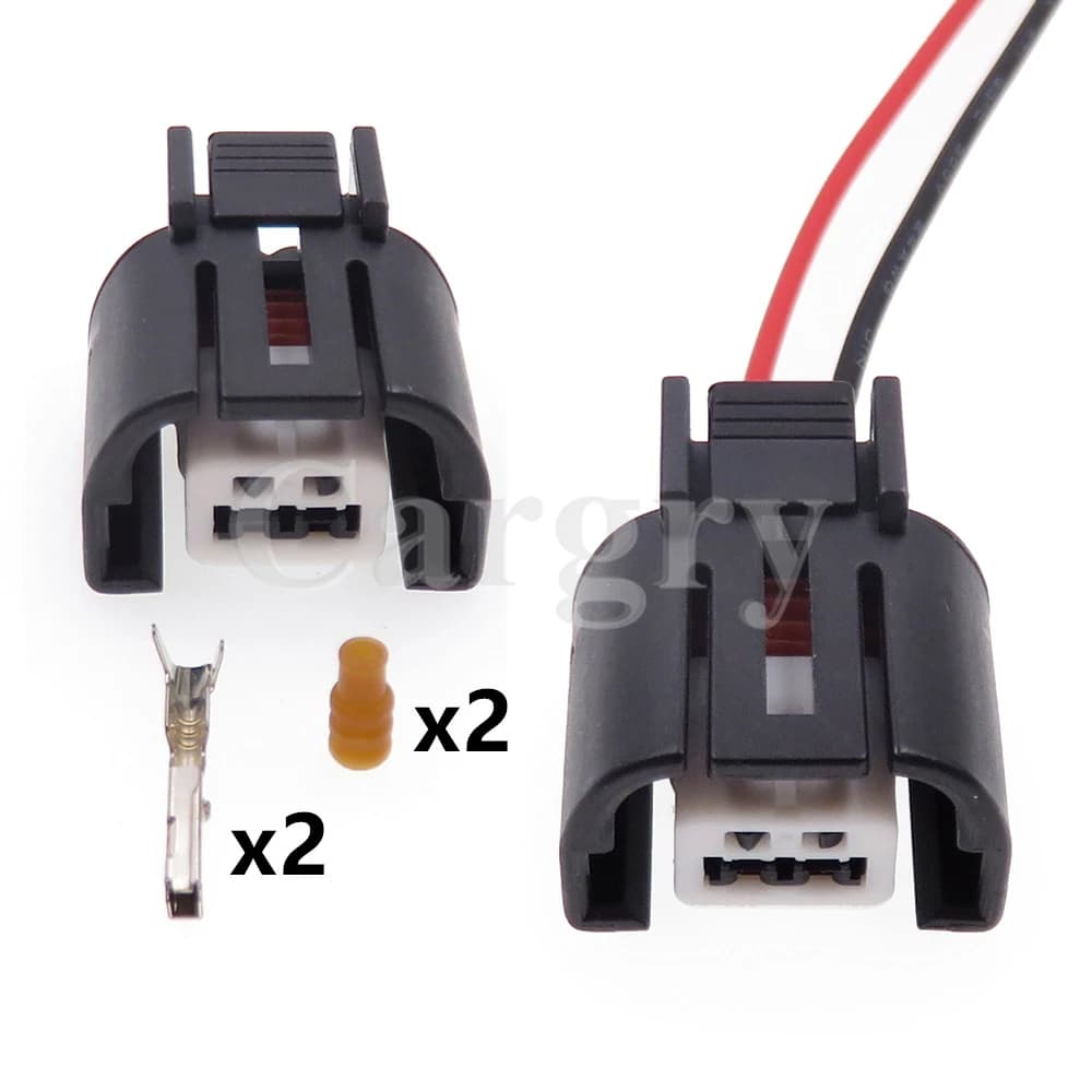 1 Set 2P MG644111 connettore della pompa del dispositivo di raffreddamento dell'aria del compressore dell'automobile dell'elettrovalvola a solenoide del condizionatore d'aria dell'automobile