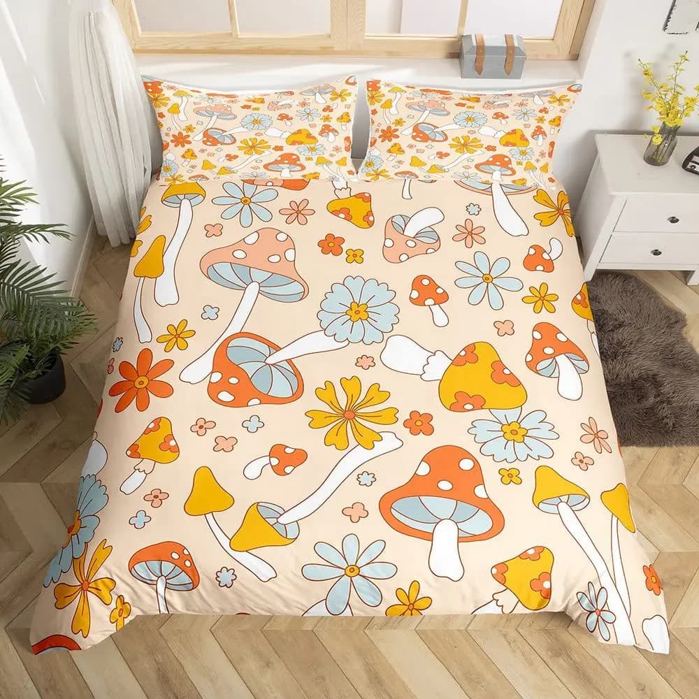 2/3pcs bedding set Digital Print Comfortable Duvet Cover for Home Bedroom Decoration, 1 Duvet Cover and 2pillowcase with Zippers