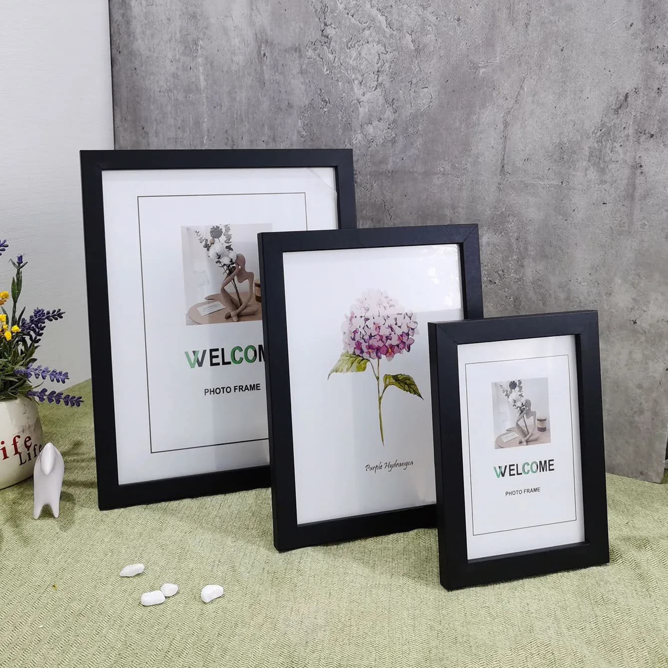 Cornice per foto in legno (10x15 cm/15x20 cm/20x25 cm/A4) - Scrivania o da appendere alla parete, regalo commemorativo, decorazioni per la casa