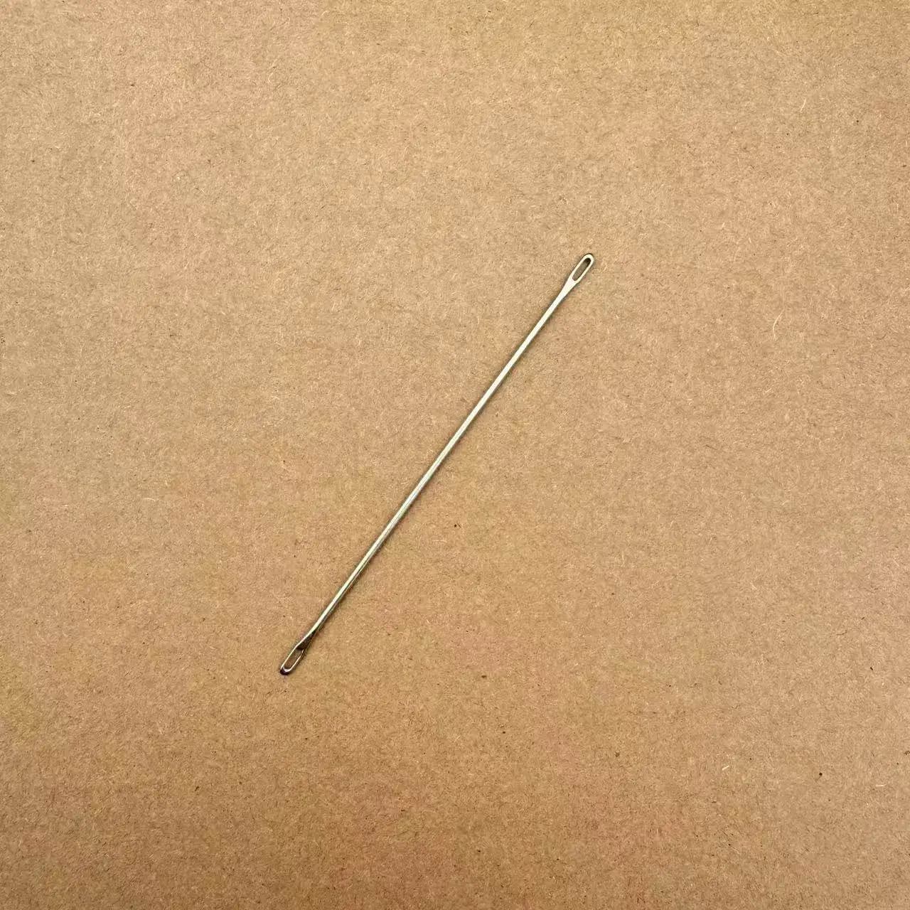 10pcs Brother Silver Reed Home Sweater Knitting Machine Accessories Five Needle Double Eye Needle 1 * 1 Thread Transfer Needle