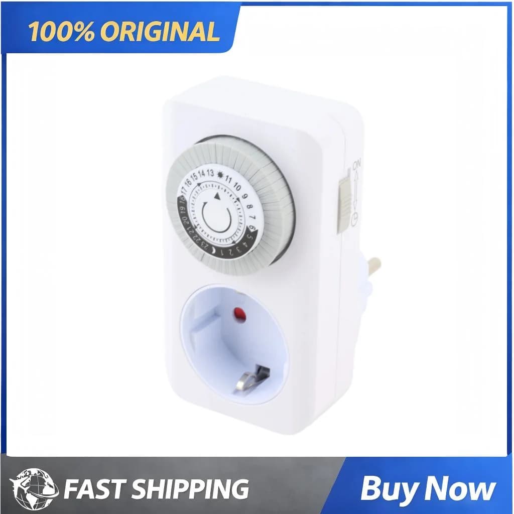 Presa Intelligente con Timer EU 16A, Presa Domestica Smart 230V 50Hz con Protezione da Sovraccarico, Involucro in PC, Presa di Sicurezza per Elettrodomestici