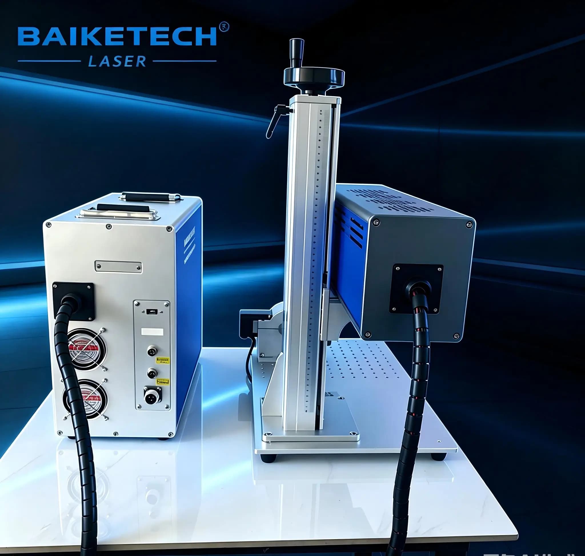 Large Range Dynamic CO2 Laser Marking Machine 3D Curved Engraving Equipment for Leather Wood Acrylic Packaging Coding