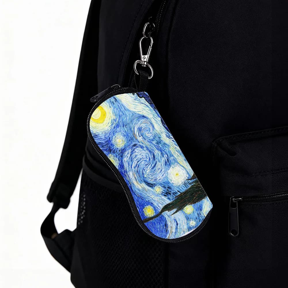 Custodia per occhiali Van Gogh, custodia artistica per occhiali Notte stellata, custodia per occhiali da sole, portaocchiali Girasole per esterni