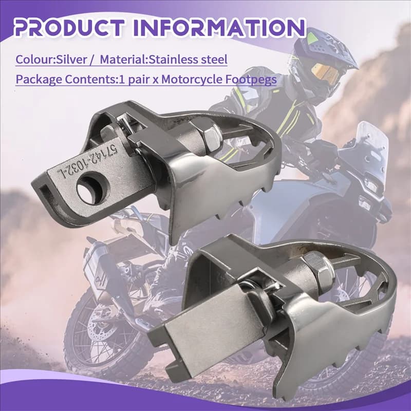 A80X-Accessori Moto Girevole Poggiapiedi Pedane Pedali Pedane Poggiapiedi Per CFMOTO 450MT MT450 MT 450 CF450MT