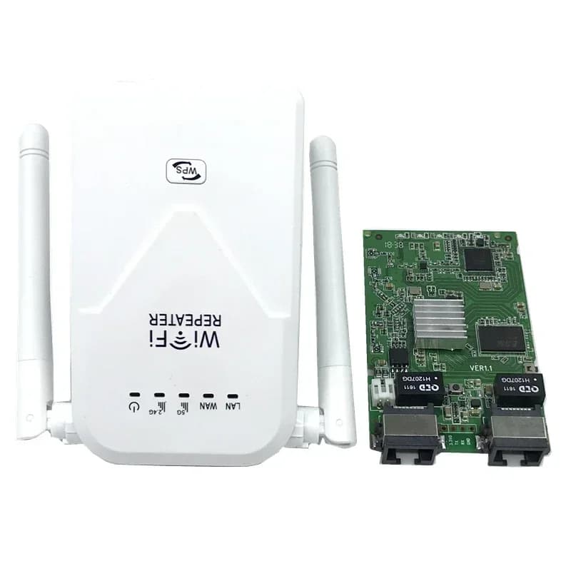Ripetitore Wifi 750 Mbps Mini Ripetitore Amplificatore di segnale Wifi EU/US 2.4G + 5.8G Wifi Extender 2*5dBi Antenna802.11b/g/n/ac Wireless