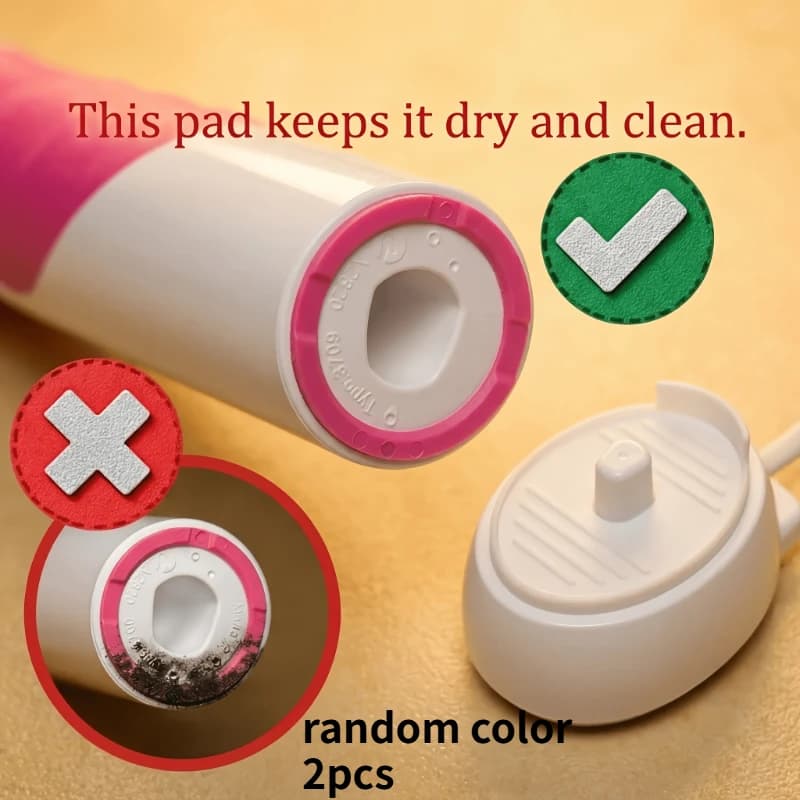 2 pcs Electric toothbrush charging base protective pad, keeps the base clean and prevents dust and residue from accumulating