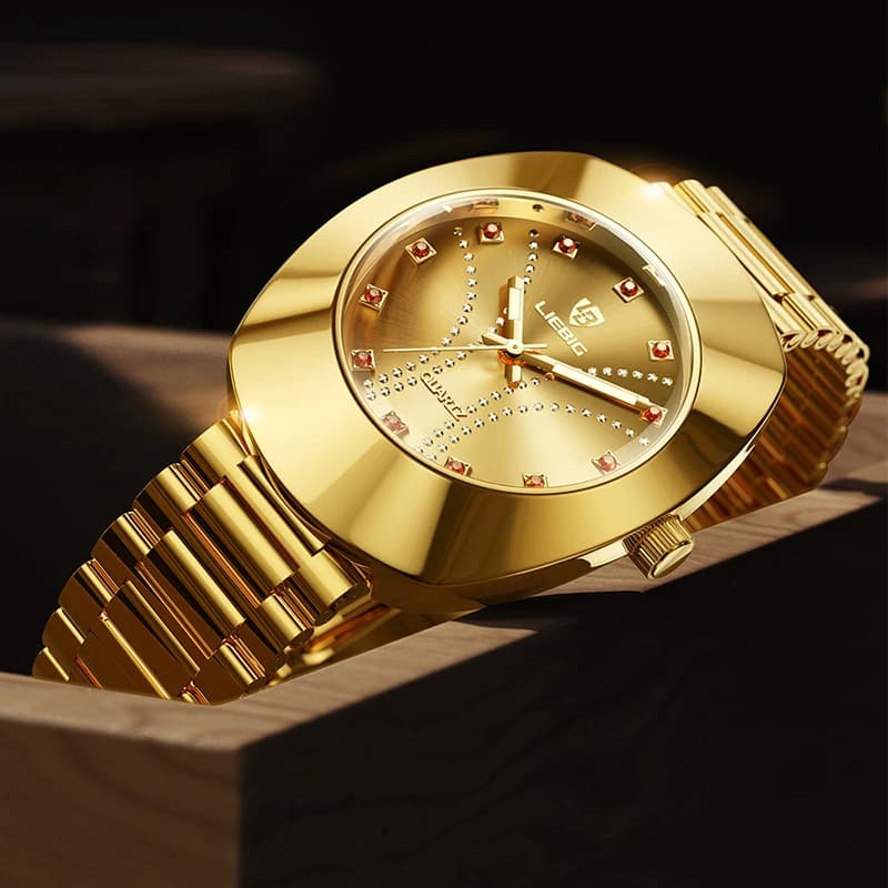 LIEBIG Nuovo Orologio da Polso con Movimento al Quarzo, Orologi di Lusso in Acciaio per Uomo e Donna, Casual, Impermeabile 3Bar, Reloj Hombre