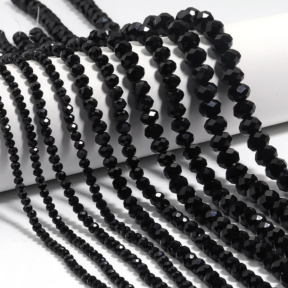 3 4 6 8 10mm Perline di cristallo Rondelle Abaco Perline di vetro sfaccettato allentate del distanziatore per la creazione di gioielli Accessori per collane braccialetto fai da te