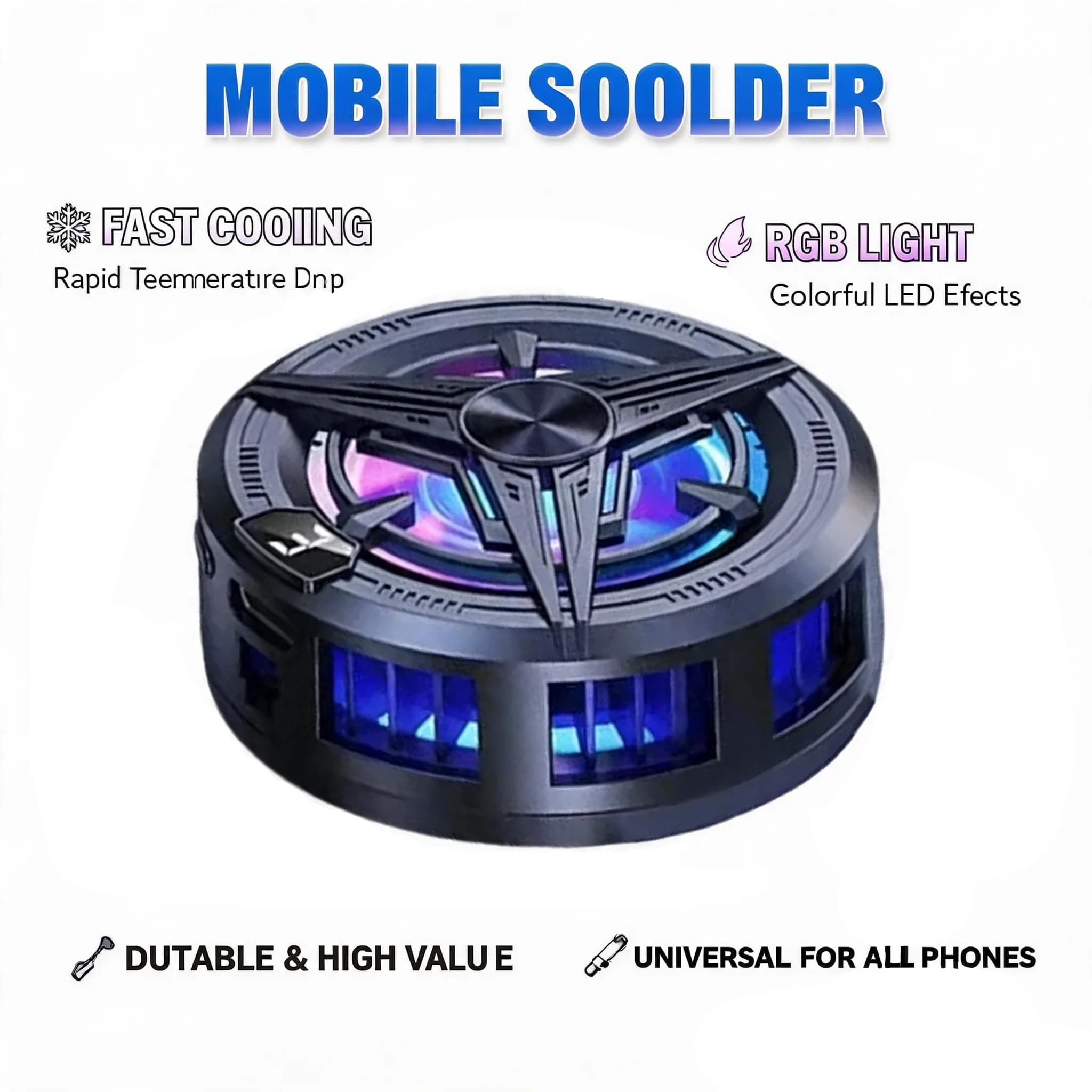 Fan Phone Magnetic Cooler for Dedicated Tablet with Aluminum Laptop Tablet Stand Radiator Peltier Cooler For Phone For IPad