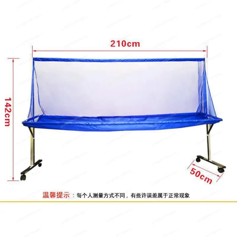 Rastrelliera per raccolta palline, rete per rack per raccolta palline dal pavimento al soffitto, rete per raccolta palline, raccoglitore multi-palla per ping pong