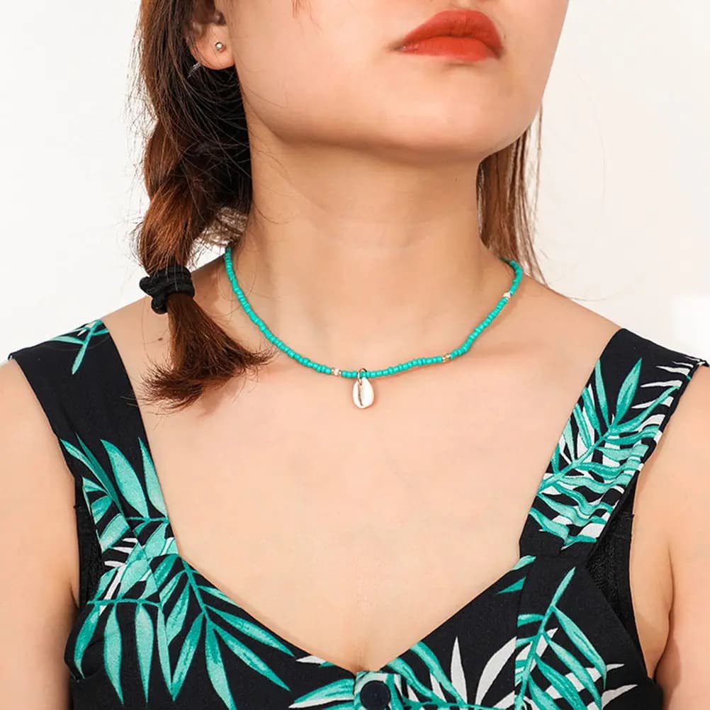 Conch Shell Necklace Women Premium Material Exquisite Design Chic Daily Wear Cocktail Anniversary Bachelorette Night Out Jewelry