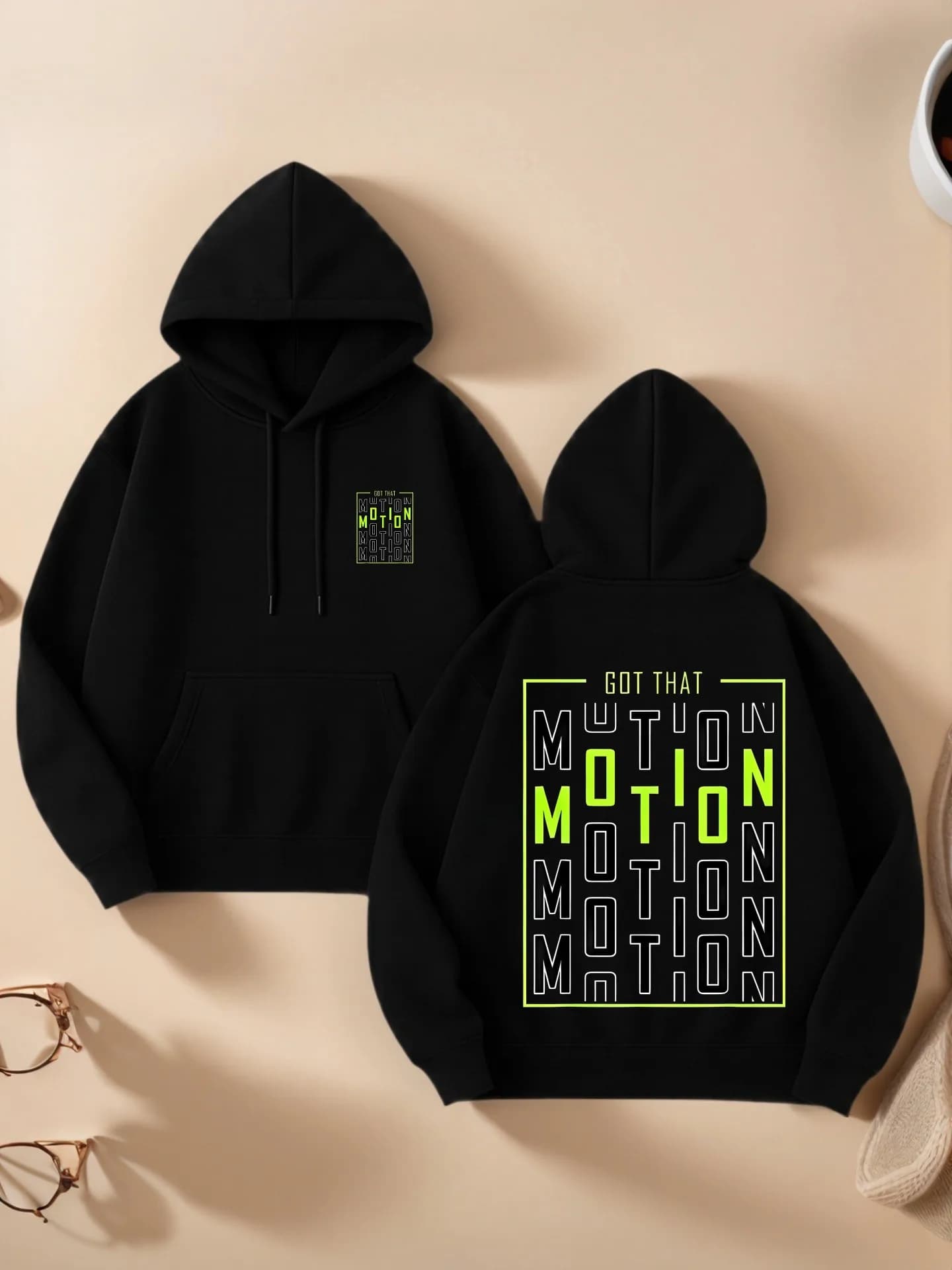 Felpa con cappuccio grafica da donna, stampa di lettere, stile streetwear, tessuto morbido, abbigliamento casual quotidiano, per giovani uomini