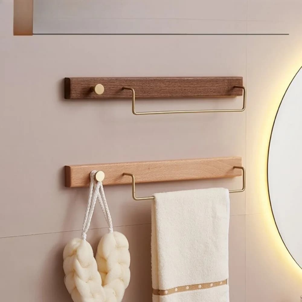 Portasciugamani da bagno, senza foratura, semplice barra singola da parete, portasciugamani, stendino per asciugamani