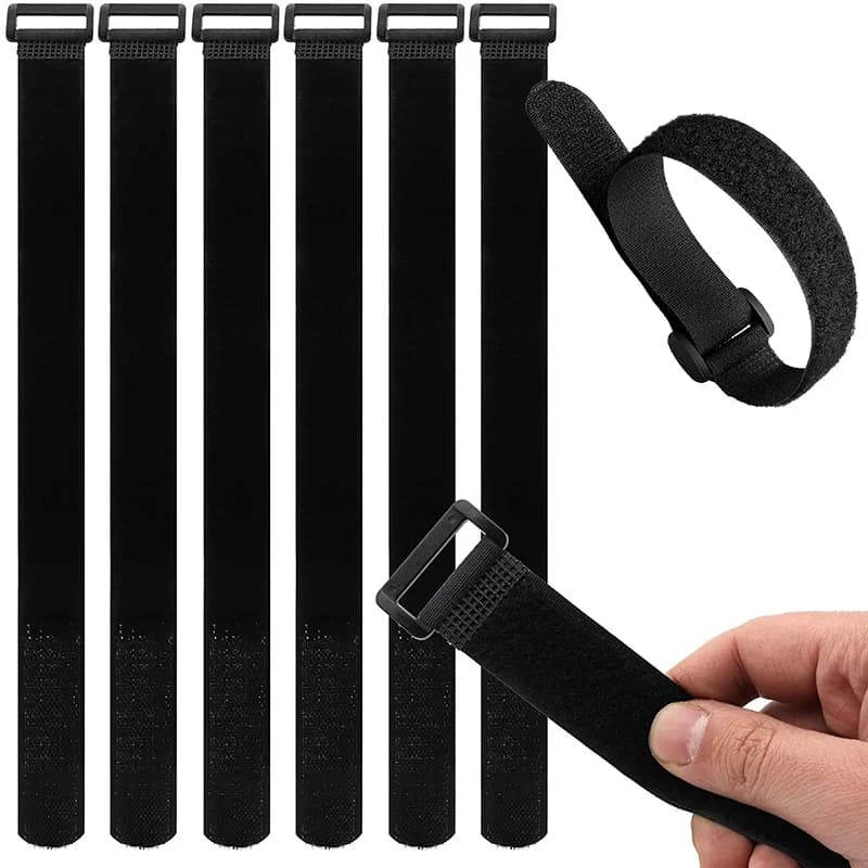 Fascette per cavi con anello a gancio in nylon con fibbia inversa elastica personalizzabile Cinghieки Nastro di fissaggio appiccicoso