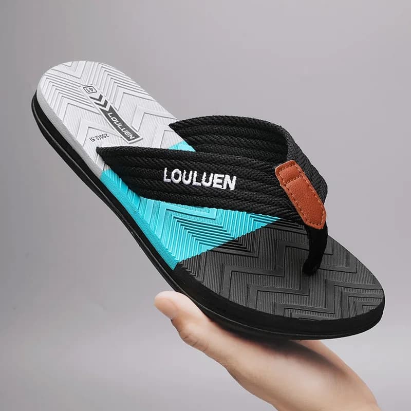 Summer Men's Slippers Outdoor Leisure Beach Flip Flop Men's Flip Flop Clip Foot Sandal Plus Size 39-45